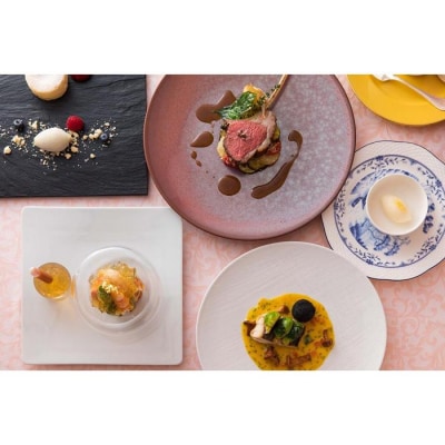 横浜ベイホテル東急　フランス料理「クイーン・アリス」ディナーペアご招待券(ウェルカムドリンク付き)