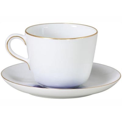 モーニング碗皿ペアセット(ブルーローズ)〈大倉陶園〉