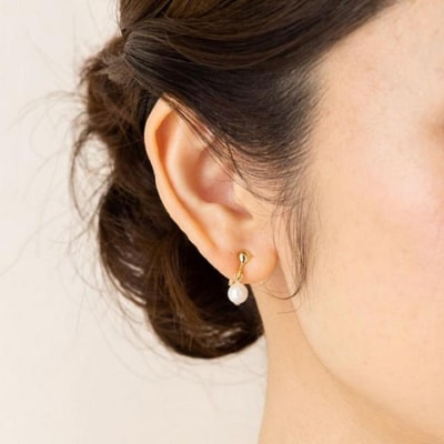 あこや本真珠イヤリングゴールドカラー(濱ノ雫)両耳用 1個(1ペア)