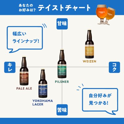 横浜ビール　LAGER(2種12本セット)