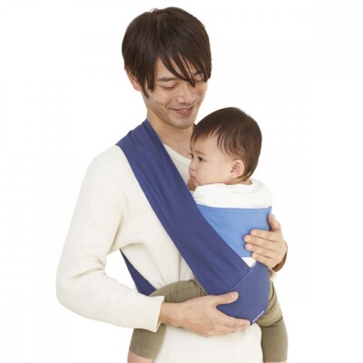 パパ専用抱っこひも 富士金梅 ネイビー〈パパコソ〉(Mサイズ)