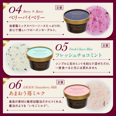 ハンデルスベーゲン 無添加アイスクリーム / 定番の6個セット
