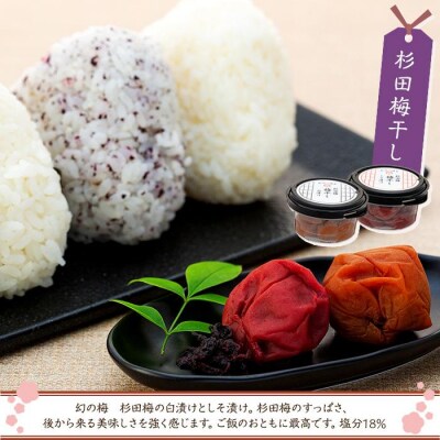 杉田梅づくしセット(しそ漬け・白漬け・赤しそふりかけ・梅しお・梅酢・ドレッシング・ジャム)