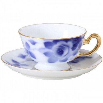 碗皿ペアセット(ブルーローズ)<大倉陶園>