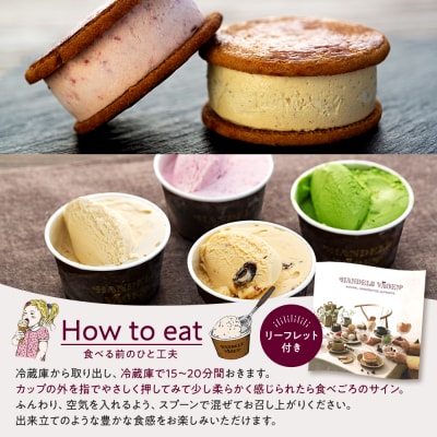 A:ハンデルスベーゲン無添加アイスクリーム/クッキーサンド2個&濃厚カップアイスクリーム4個セット