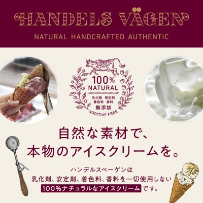 ハンデルスベーゲン無添加アイスクリーム/マカダミアキャラメルココナッツ・ベリーバイベリー