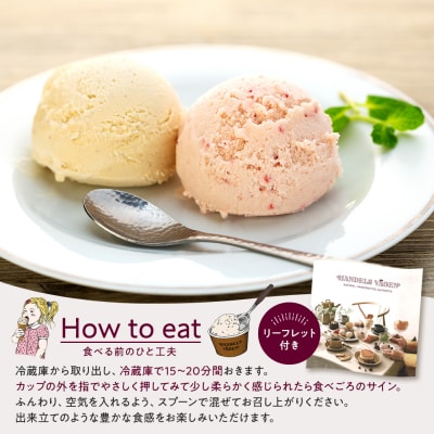 ハンデルスベーゲン無添加アイスクリーム/マダガスカルリッチバニラ・あまおう苺ミルク