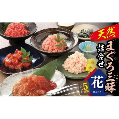 天然まぐろ三昧詰合せ『花』　5種類10袋(各60g×2)