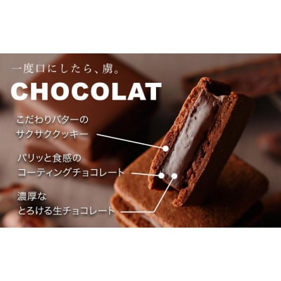 VANILLABEANS ショーコラ&パリトロ 12個入|生チョコレートをバタークッキーでサンド