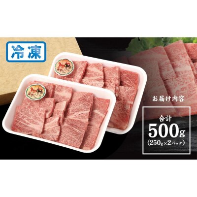 かながわブランド認定　黒毛和牛　横濱ビーフ　肩ロース焼肉用(手切り)　250g×2