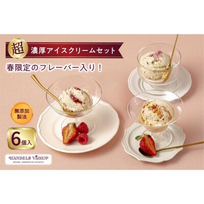 ハンデルスベーゲン 無添加アイスクリーム / 季節の6個セット【春】 季節限定