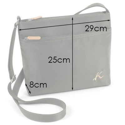 ショルダーバッグ　(R-0702) ブラック/カフェオレ〈キタムラ〉