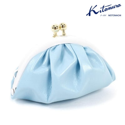 小銭入れ　(PH0759) アイスブルー/ホワイト〈キタムラ〉