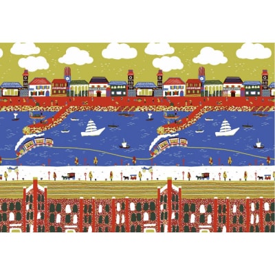 【横浜柄】横浜捺染で染色したスカート