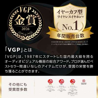 Victor 完全ワイヤレスイヤホン HA-NP1T-W(オフホワイト)|イヤーカフ型イヤホン