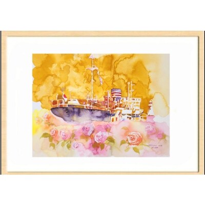 水彩画作品　No,490