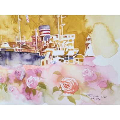 水彩画作品　No,490