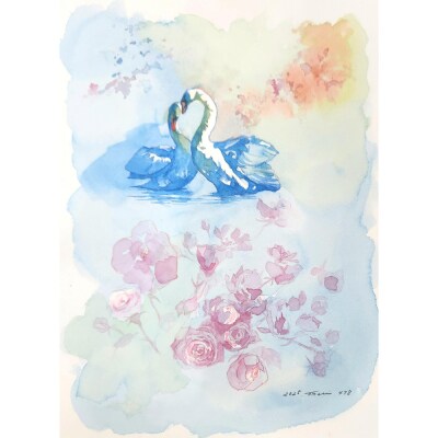 水彩画作品　No,478