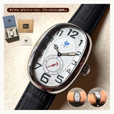 腕時計　Retro Graph 120【ダイアル:ホワイト/ベルト:ブラック】