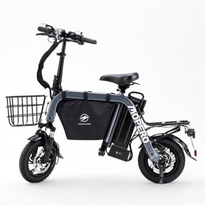 免許不要こがない自転車MOPERO mini cargoモペロミニカーゴ 特定小型原付ガンメタリック