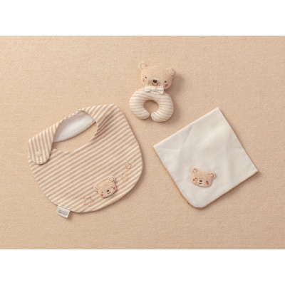 スタイ&にぎにぎ&ハンカチ(くま)TAK097