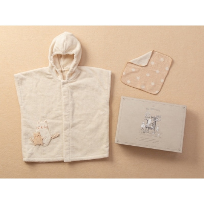 バスポンチョ&ハンカチ　ギフトボックス付き TAK122