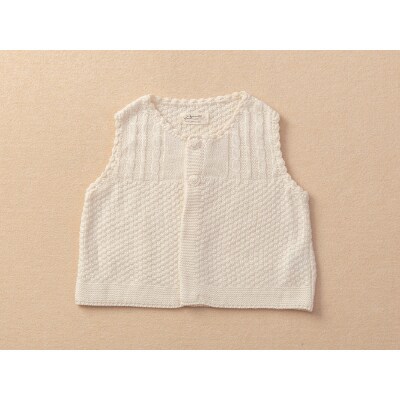 ニットベスト/ボタンTAK104