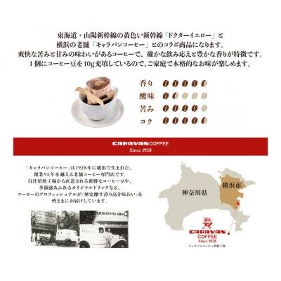 キャラバンコーヒー×ドクターイエロー ドリパックコーヒー(計60個入)