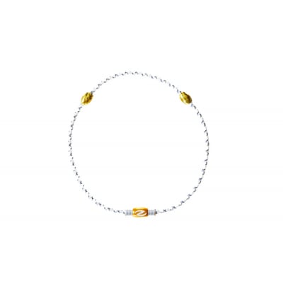 【Sサイズ】ザオラル・リカバリーネックレス　WH/GD