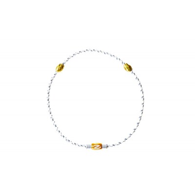 【Mサイズ】ザオラル・リカバリーネックレス　WH/GD