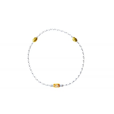 【Lサイズ】ザオラル・リカバリーネックレス　WH/GD