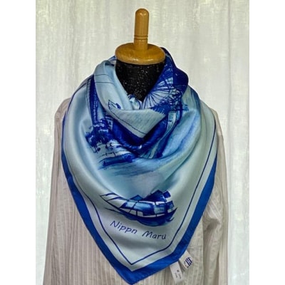 横浜シルクスカーフ　 みなとみらいとエアーキャビン