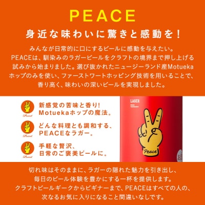身近な味わいに驚きと感動を! REVO BREWING　PEACE*12本セット