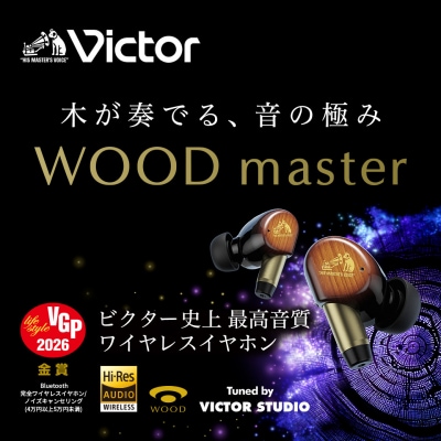 【ピアノブラック】Victor ワイヤレスイヤホン HA-FW5000T