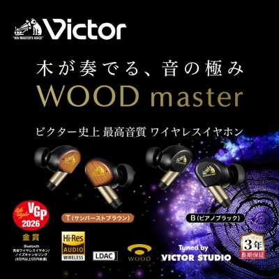 【ピアノブラック】Victor ワイヤレスイヤホン HA-FW5000T