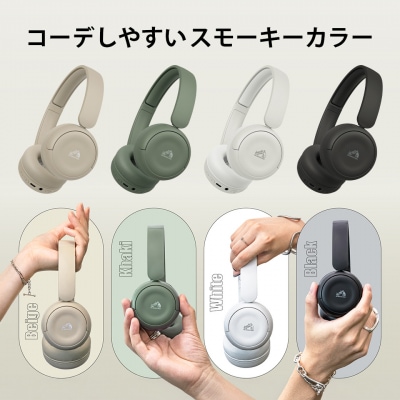 【ベージュ】Victor ワイヤレスヘッドホン HA-S60W