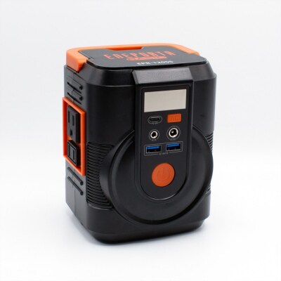 〈Solpa〉 ポータブル電源・ソーラーパネルセット(ブラック)