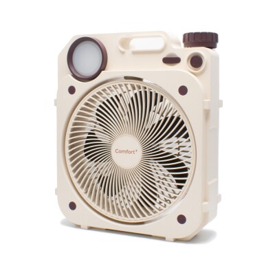 〈Comfort+〉充電式薄型送風扇(クリームベージュ)