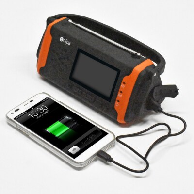 〈Solpa〉 手回しソーラー蓄電ラジオ