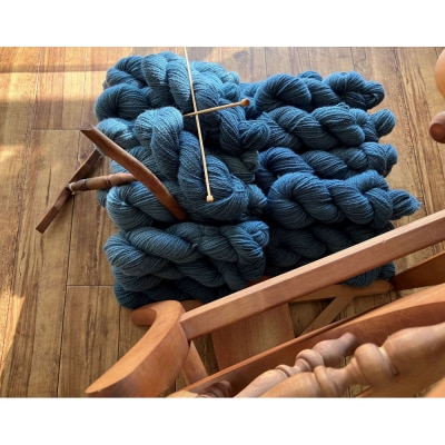 横浜藍毛糸300g〔Blue100g×3かせ〕