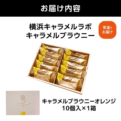 横浜キャラメルラボ キャラメルブラウニー(オレンジ)10個入 焼き菓子_AQC0018