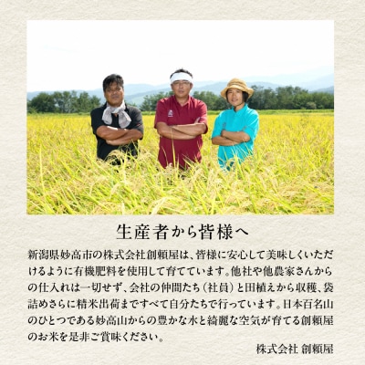 【先行受付】令和7年産 越後妙高命の矢 こしいぶき 5.1kg