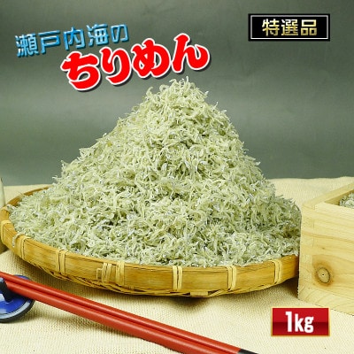 [瀬戸内海産]老舗の鮮魚店が選び抜いた 乾燥ちりめんじゃこ 1kg(500g×2袋)冷凍品