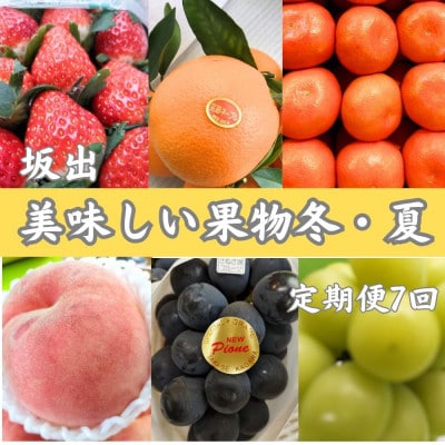 【発送月固定定期便】坂出美味しい果物冬・夏定期便全7回