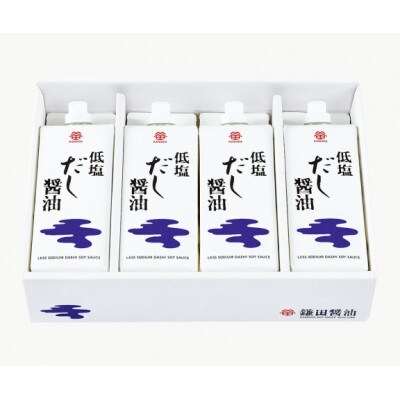 鎌田醤油　低塩だし醤油500ml【4本入】