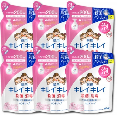 キレイキレイ詰替えFセット【薬用泡ハンドソープ詰替え6パック】