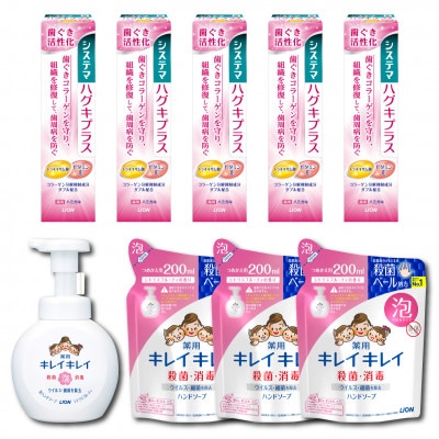 オリジナルDセット「システマハグキプラスハミガキ&キレイキレイ泡ハンドソープセット」