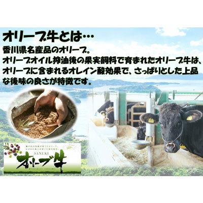 《贈り物ギフト包装・無地のし対応》 オリーブ牛 肩ロース焼肉用 450g