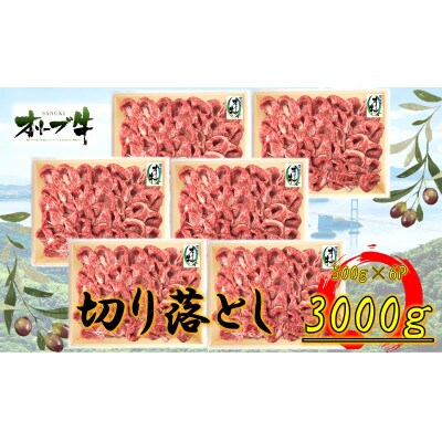 オリーブ牛　切り落とし3000g