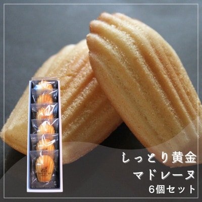 【Cafe悠花】しっとり黄金マドレーヌ　6個セット